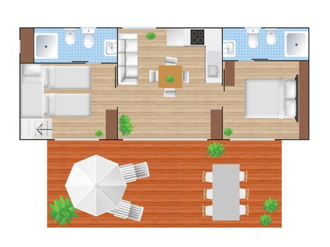 Bungalow 5 personen - Next XL Luxury Superior