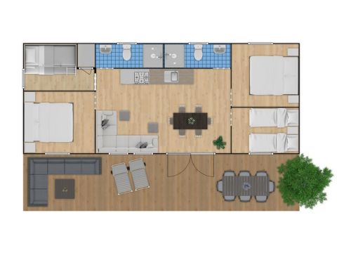Bungalow 8 personen - Next XXL Family Deluxe
