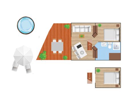 LANDHUIS 4 personen - Luxury Hottub Cabin
