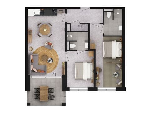 Appartement 4 personen - Panorama Lake View Apartment 
