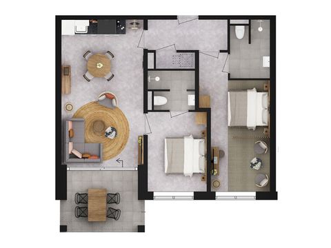 Appartement 4 personen - Panorama Lake View Apartment 