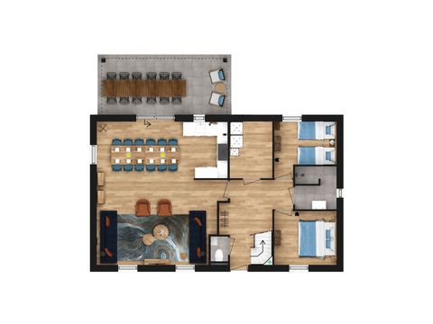Groepsaccommodatie 12 personen - Luxe