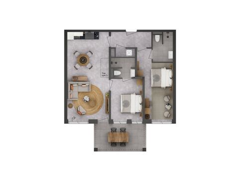 Appartement 6 personen - Panorama Lake View Apartment 