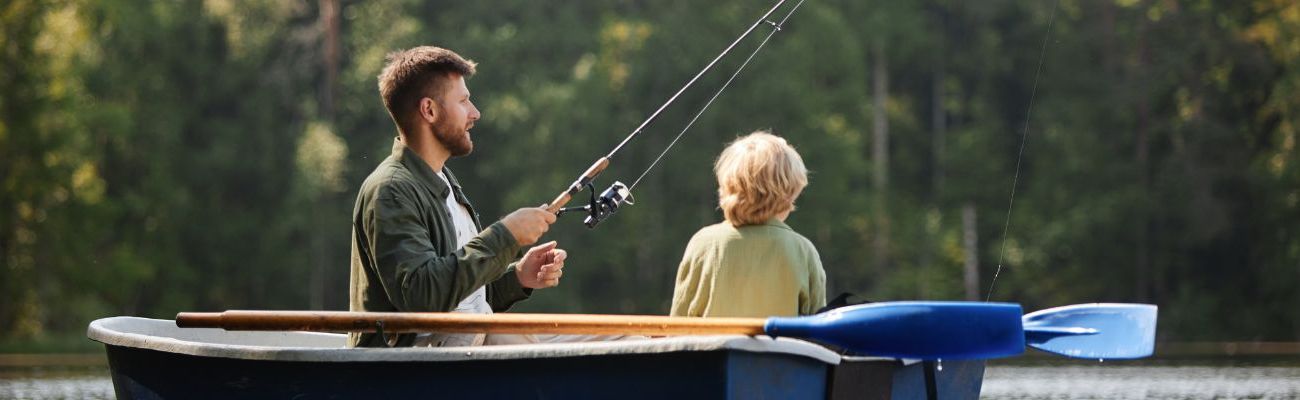 Vakantiepark met viswater