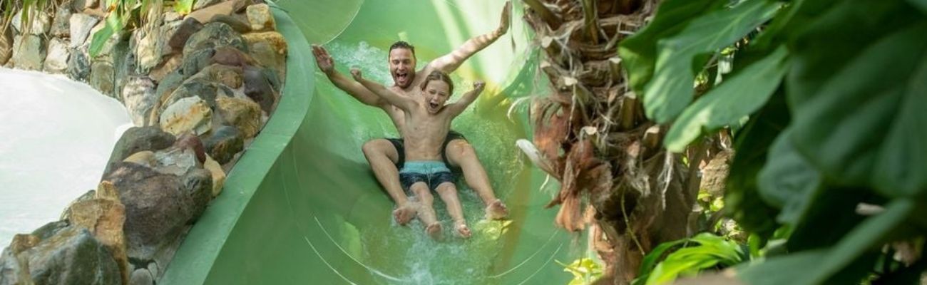 Luxe bungalowpark met subtropisch zwembad