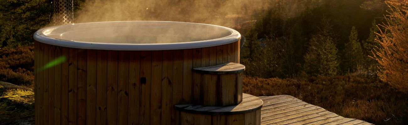 Tiny house met hottub