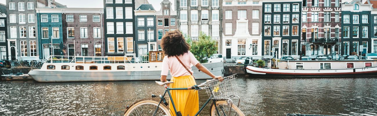 Vrouw in Amsterdam
